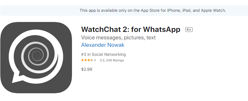 whatsapp watch app