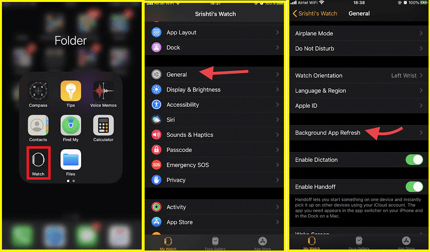 background apps