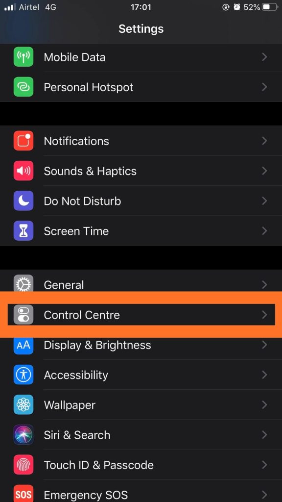 control centre