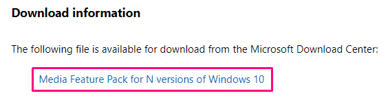 download info