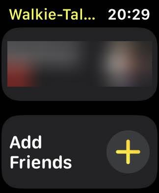 how to use walkie talkie on apple watch - add friends