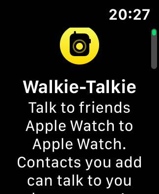 how to use walkie talkie on apple watch icon message