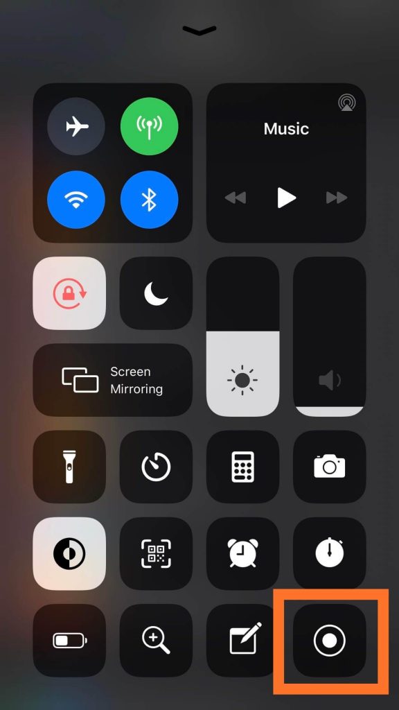 screen button
