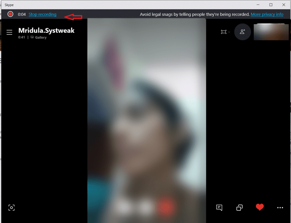 how to share screen on skype while on audio call