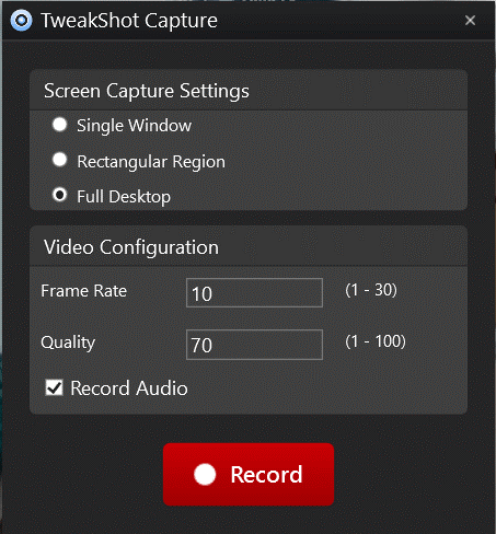 tweakshot capture