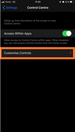 Access within Apps