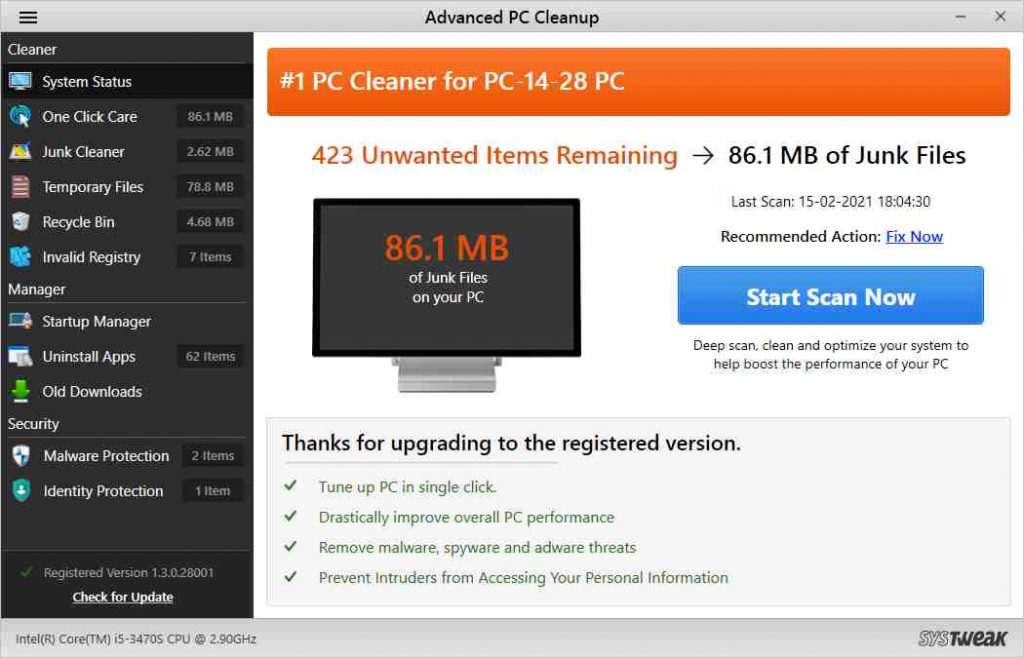 Advanced PC Cleanup - best ram cleaner