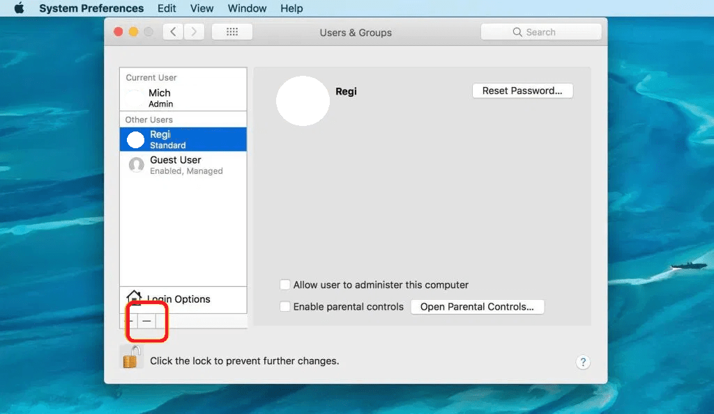 how to remove admin password on mac