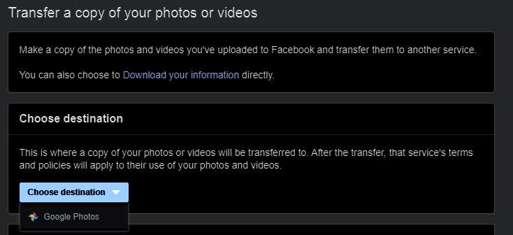 Facebook's All-New Photo Transfer Tool