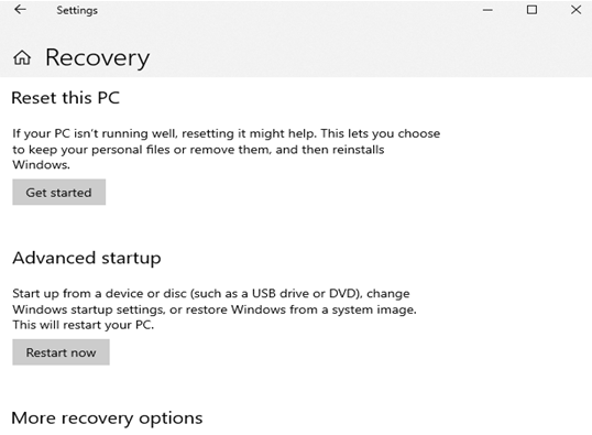 Reset Your PC