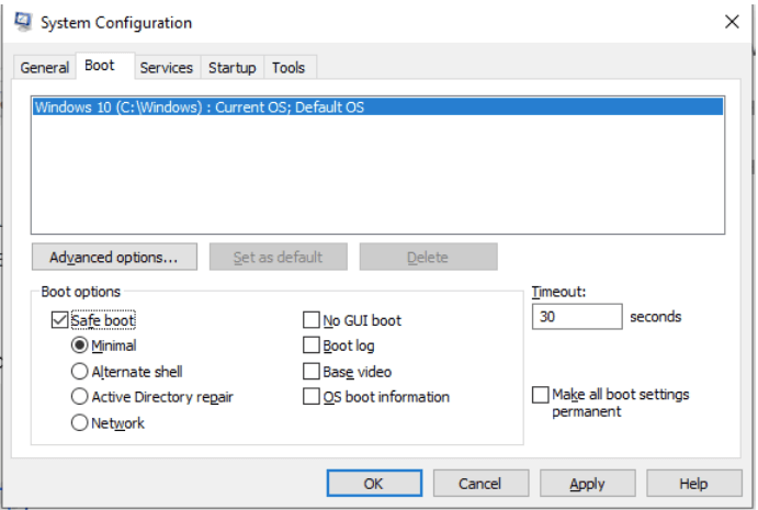 Enter Safe Mode and Undo Recent Changes