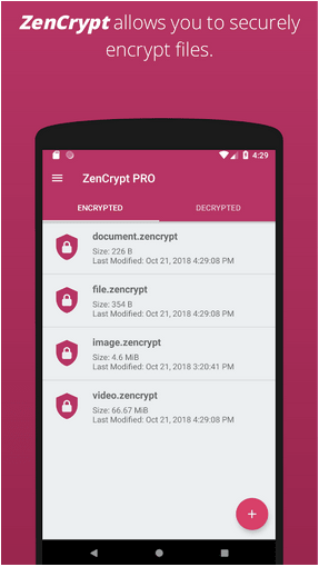 encrypted folder android