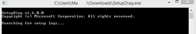 SetupDiag fix windows 10 update problems execute
