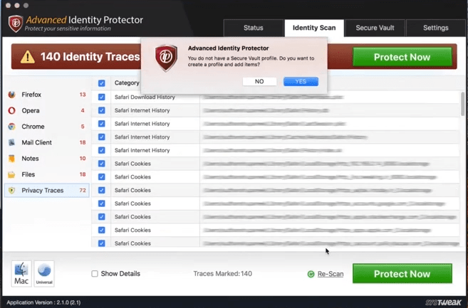 privacy traces