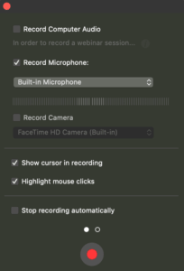 record screen