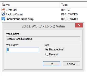 registry editor windows Edit Dword
