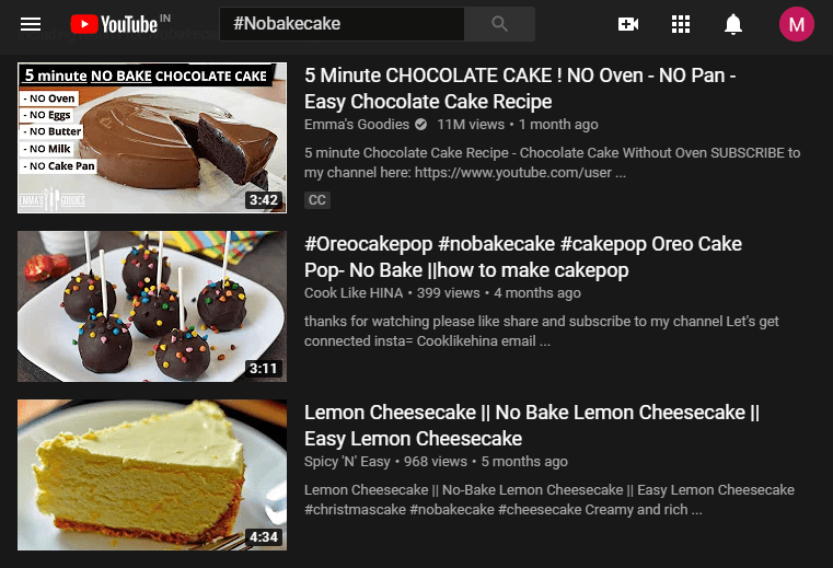 relevant hashtags with the uploaded video on youtube