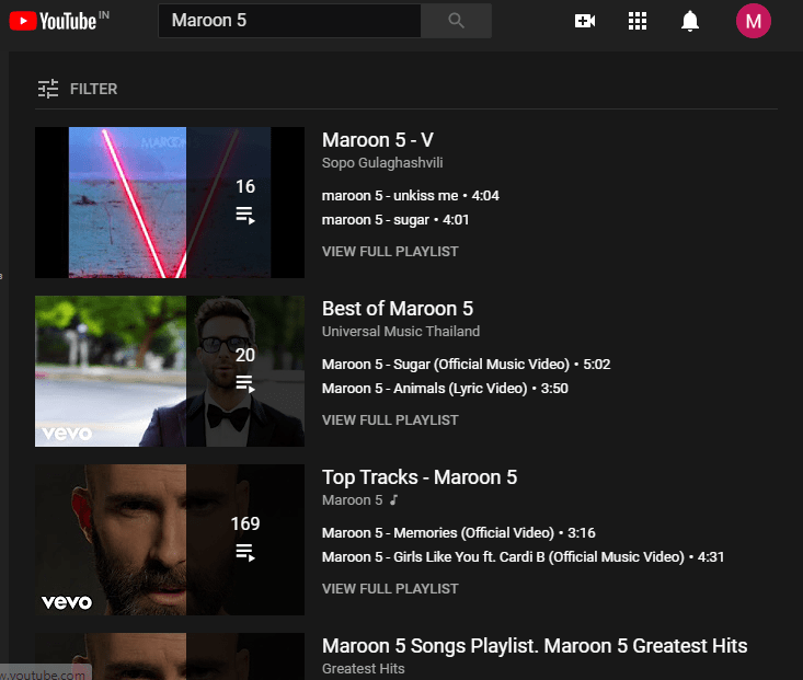 select the less than a 4-minute option in youtube