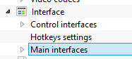 vlc remote control main interfaces