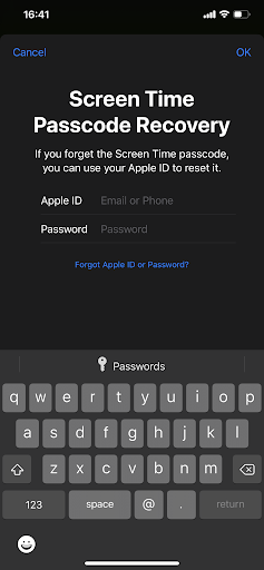 Passcode Recovery