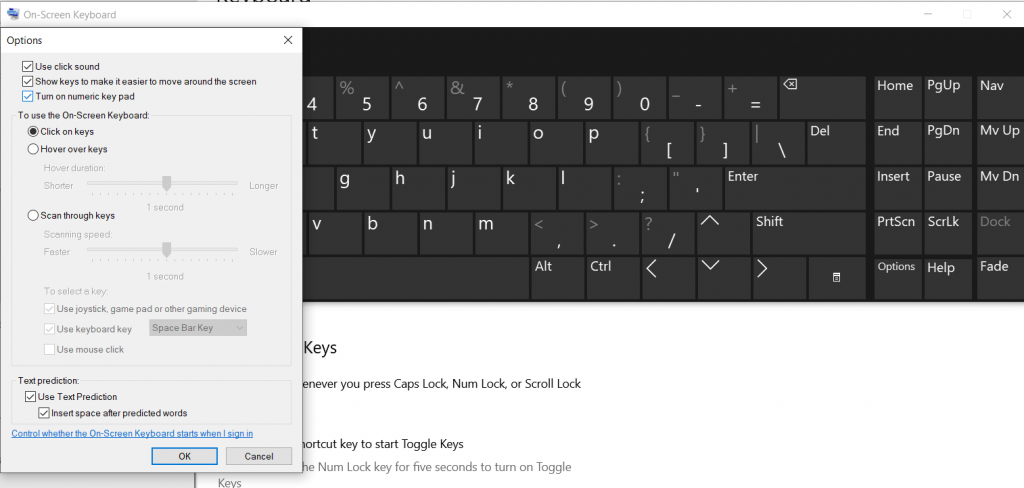 Activate The On-Screen Keyboard