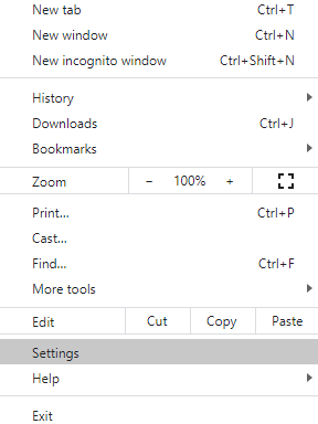 Google Chrome downloaded files chrome settings