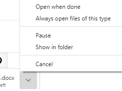 Google Chrome downloaded files tick the option