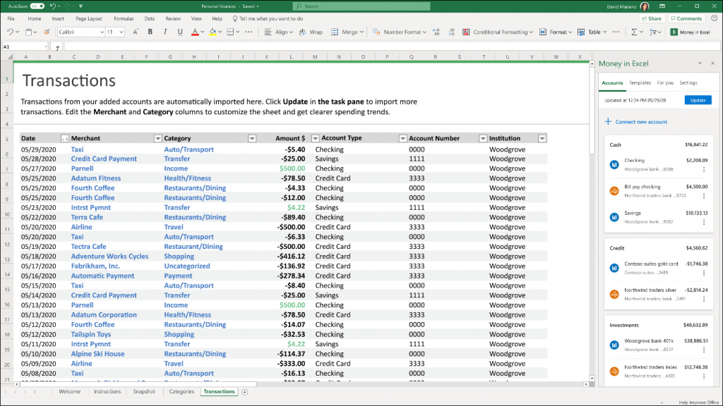 Helps keep track of money,