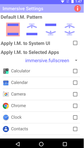 Immersive Settings