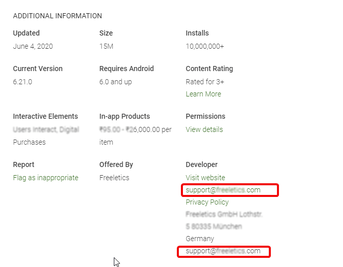 Requesting Refund for Purchases using mail, request refund google play