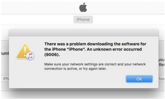 iTunes Error 9006