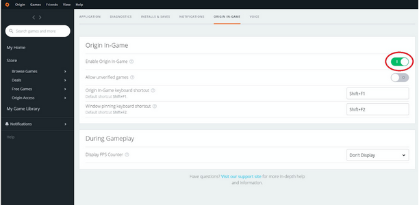 Turn Off ORIGIN IN-GAME