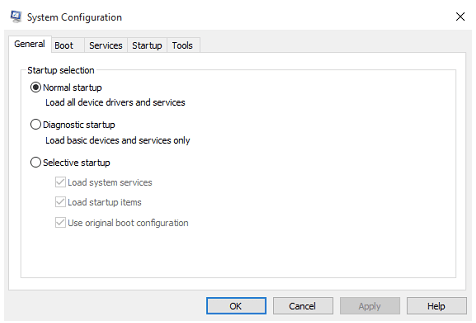 system configuration