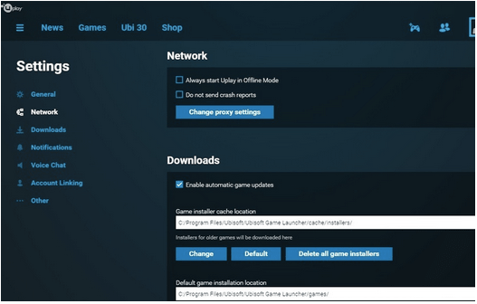 Change Proxy Settings
