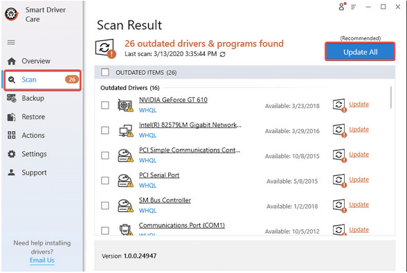 Use Smart Driver Care To Automatically Update