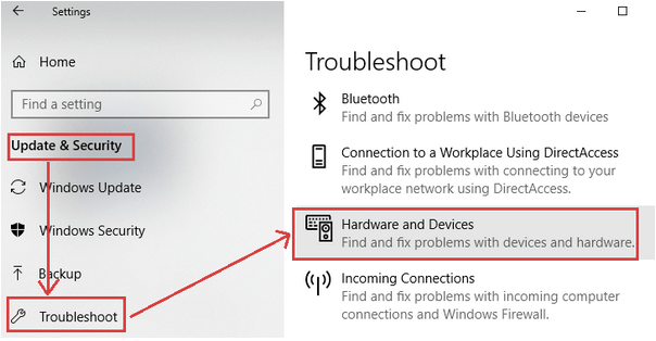 Use Windows Troubleshooter