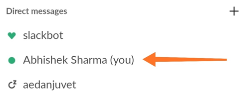 Send Personal Notes To Yourself On Slack