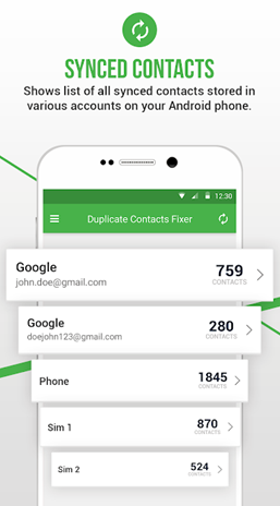 Synced Contacts