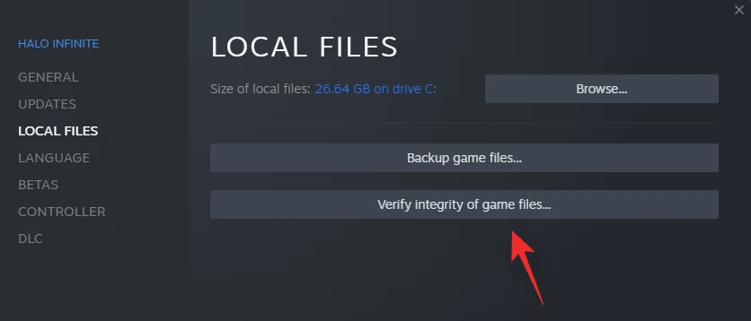 Verify Integrity of Game Files