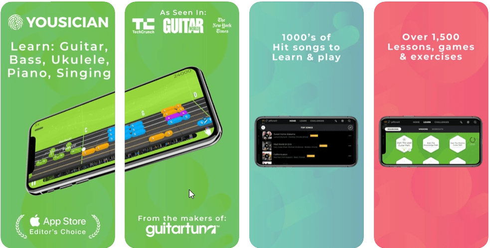 Yousician – best app for learning bass guitar, app to learn to play guitar 