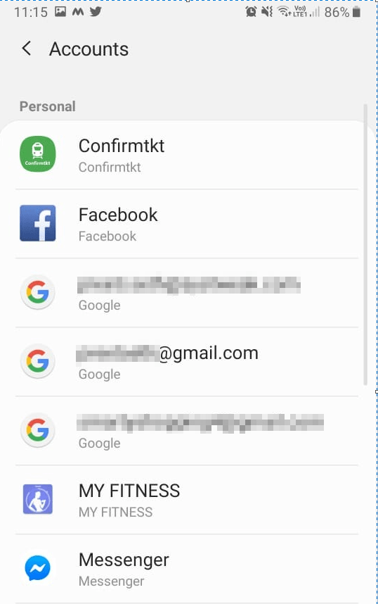 accounts in android, how to delete gmail account in android phone