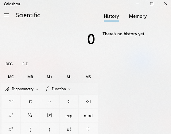 calculator app for windows 10 scientific calculator