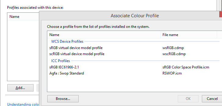 how install icc profile windows 7