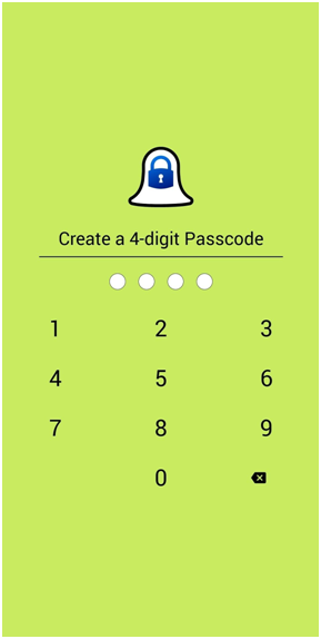 creat four digit passcode