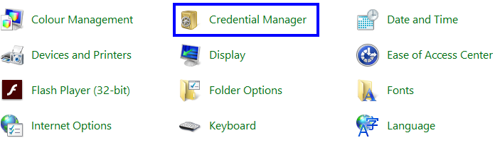 credential manager windows 10