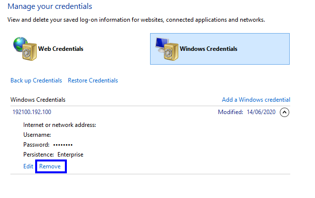 How To Use The Credential Manager In Windows 10?