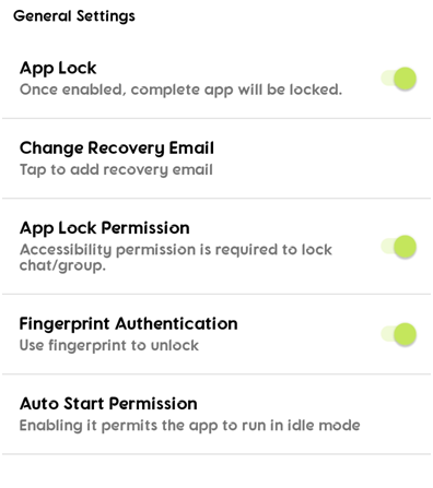 general setting in sc chat locker