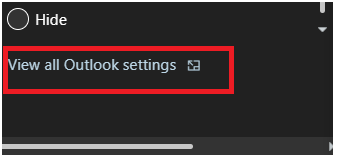hide option