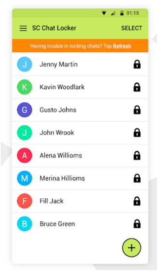 select member in sc chat locker