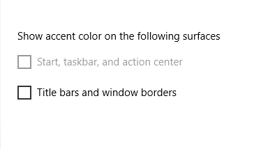 windows 10 taskbar turned white show acccent